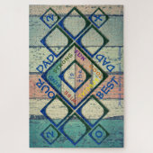 Onze vader is de beste foto van papa. legpuzzel (Verticaal)