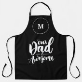 Onze vader is een zwart en wit monogram schort (Voorkant)