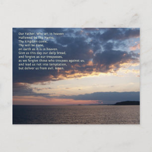 Onze vader Prayer Briefkaart