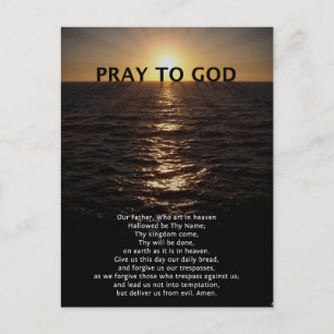 Onze vader Prayer Briefkaart