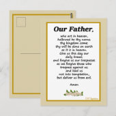Onze vader Prayer Matthew 6:9-13 Briefkaart (Voorkant / Achterkant)