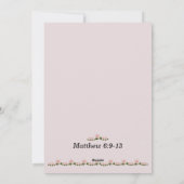 Onze vader Prayer Matthew Kaart 6:9-13 (Achterkant)