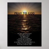 Onze vader Prayer Poster (Voorkant)