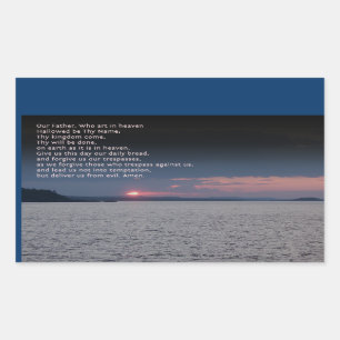 Onze vader Prayer Rechthoekige Sticker