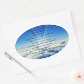 Onze vader psalm 23 ovale sticker (Envelop)