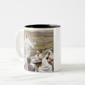 Onze vader tweekleurige koffiemok (Voorkant links)