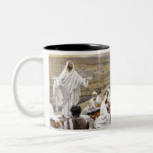 Onze vader tweekleurige koffiemok (Links)