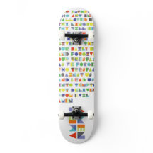 Onze vaders skateboard.