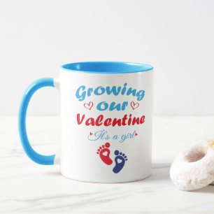 Onze Valentijn Laten Groeien Het Is Een Meisje Nie Mok