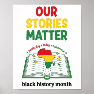 Onze Verhalen Probleem Black History Month Inspira Poster