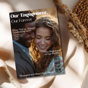 Onze Verlovings 2 Foto Magazine Cover Kaart