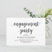 Onze verlovingspartij, Engagement Party nodigt uit Kaart (Staand voorkant)