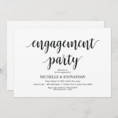 Onze verlovingspartij, Engagement Party nodigt uit Kaart (Voorkant / Achterkant)