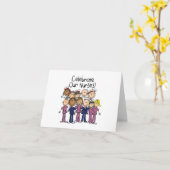 Onze verpleegsters vieren kaart (Gele Bloem)