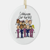 Onze verpleegsters vieren keramisch ornament (Rechts)