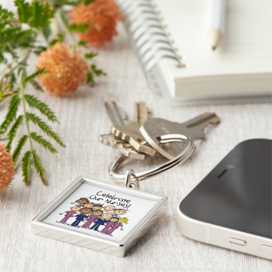 Onze verpleegsters vieren sleutelhanger (Zijkant)