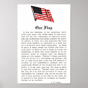 Onze vlag Amerikaanse Amerikaanse patriottistische Poster