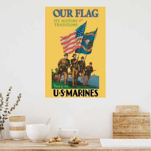 Onze vlag, het is geschiedenis en tradities, Ameri Poster (Keuken)