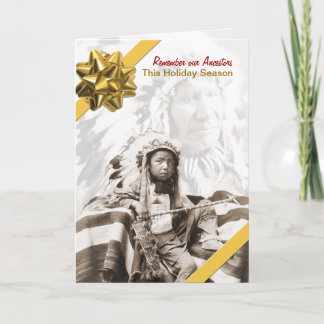 Onze Voorouders Herinneren Wenskaart Feestdagen Kaart