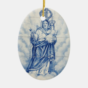 Onze vredesdame keramisch ornament