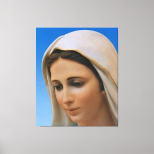 Onze vredesdame, moeder van de vrede, koningin van canvas afdruk