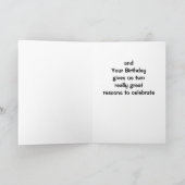 ONZE VRIENDSCHAP EN UW VERJAARDAG KAART (Binnen)