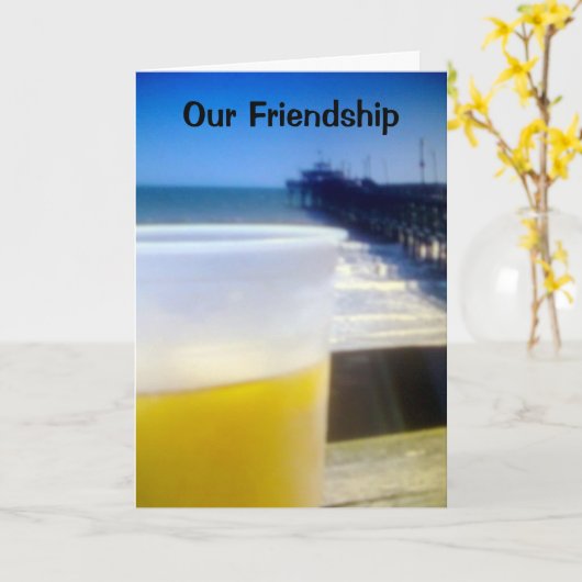 ONZE VRIENDSCHAP EN UW VERJAARDAG KAART (Gele Bloem)