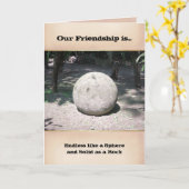 Onze vriendschap kaart (Gele Bloem)