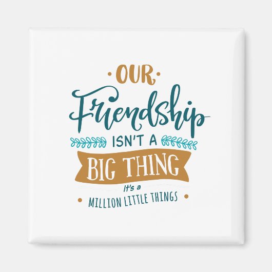 Onze vriendschap magneet (Voorkant)