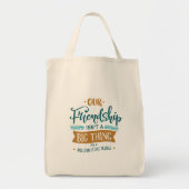 Onze vriendschap tote bag (Voorkant)