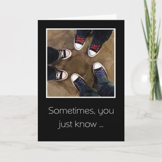 Onze vriendschap was bedoeld om te zijn. bedankkaart (Voorkant)