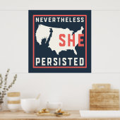 Onze Vrouw van Vrijheid Desondanks bleef ze bestaa Poster (Keuken)