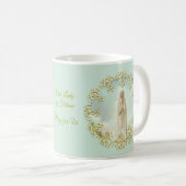 Onze Vrouwe Fatima Gold Lace Wreath Koffiemok (Voorkant rechts)