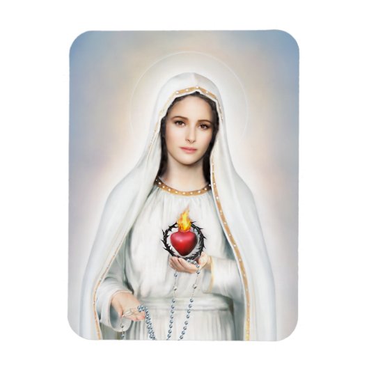 Onze Vrouwe Fatima, Immaculate Heart Var Magnet Magneet (Verticaal)