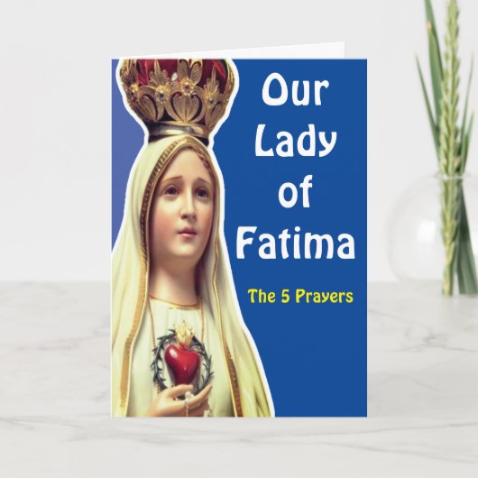 Onze Vrouwe Fatima Kaart (Voorkant)