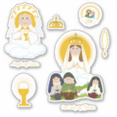 Onze Vrouwe Fatima Sticker (Voorkant)