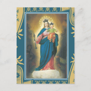 Onze Vrouwe Hulp van Christenen met Baby Jesus Briefkaart