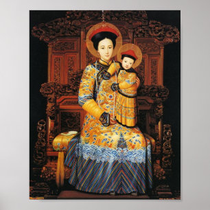 Onze Vrouwe van China (中) 母, 中 華 Chinese Maagd Mar Poster