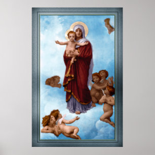 Onze Vrouwe van de Angels door William Bouguereau Poster