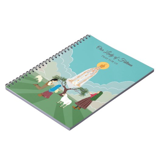 Onze Vrouwe van Fatima en de drie herders Notitieboek (Linkerzijde)