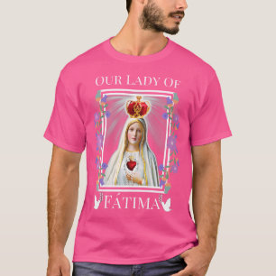 Onze Vrouwe van Fatima Onbevlekt Hart van Gezegend T-shirt