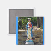 Onze Vrouwe van La Vang Square Magnet Magneet (Voorkant / Achterkant)