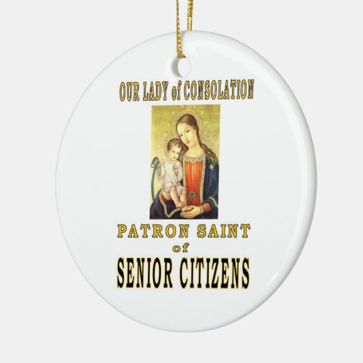 ONZE VROUWE VAN TROOST KERAMISCH ORNAMENT (Links)