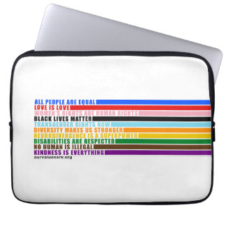 Onze waarden zijn laptophoes laptop sleeve