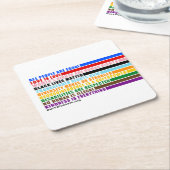 Onze waarden zijn Onderzetter (Schuin)