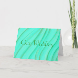 Onze Wedding, Green & Gold Blends Uitnodigingen Ka