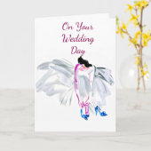 ONZE ** WENSEN VOOR JULLIE BRUILOFT** KAART (Gele Bloem)