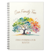 Onze wortels ontdekken ontwerp van de familiestamb notitieboek (Voorkant)