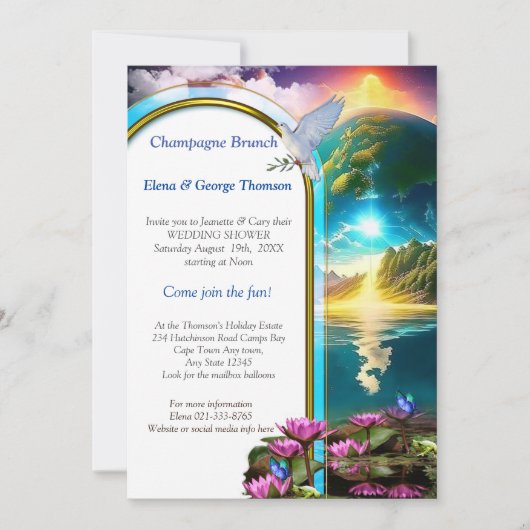 Onze Zon is een Ster en een Gever van Leven Kaart (Voorkant)