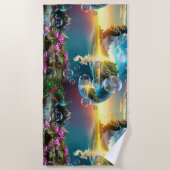 Onze zon is een ster en een schenker van het leven strandlaken (Voorkant)